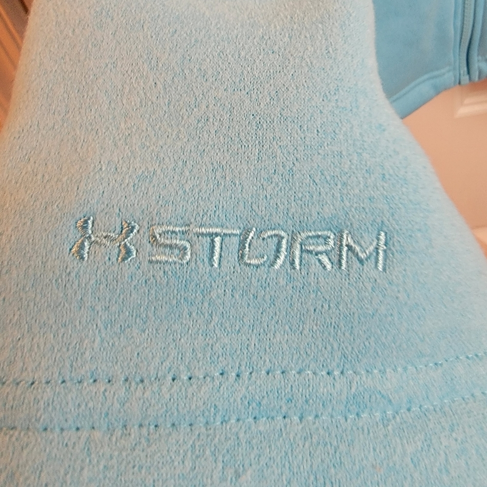 Women’s Under Armour‎ Storm Fitted Fleece Large Light Blue - Picture 4 of 13